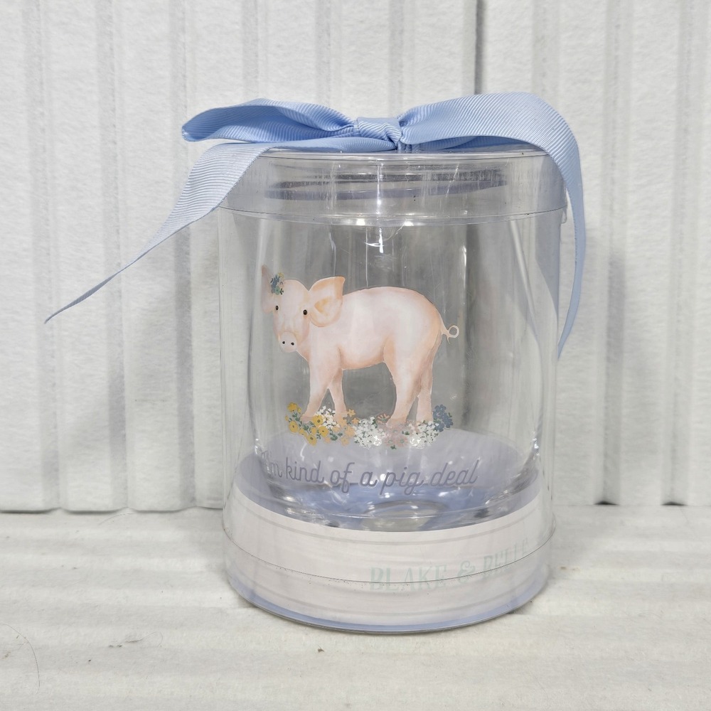 Blake & Belle Stemless Wine glass‎ "I'm Kinda A Pig Deal"